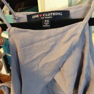 Purple Cold Shoulder Top